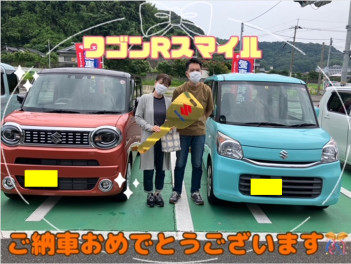 ●ワゴンRスマイルご納車おめでとうございます●